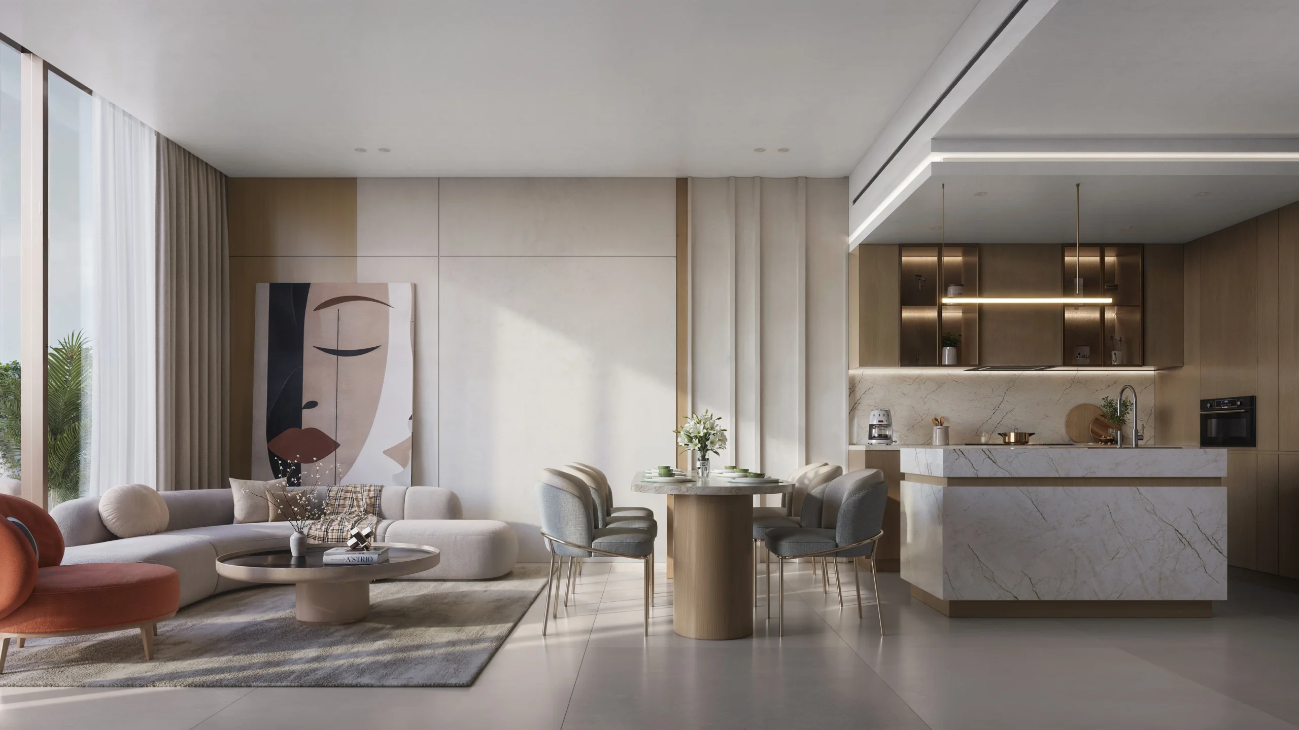 2BHK living and Dining